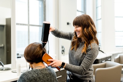 Haircut and colour